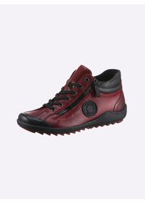 Stiefelette Remonte, Damen, Gr. 42, rot (bordeaux), Glattleder, Textil, Schuhe Stiefelette