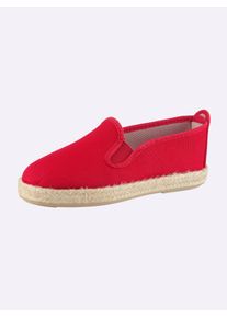 Slipper Casual Looks, Damen, Gr. 39, rot, Textil, Schuhe Slipper