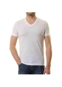 T-Shirt Ragman "Set:", Damen, Gr. XXL, wei&szlig;, Baumwolle, slim fit, V-Ausschnitt, Shirts T-Shirt