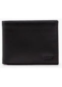 Levi's Geldb&ouml;rse LEVI'S "LEVI'S CASUAL CLASSICS HUNTE COIN BIFOLD - BATWIN", Damen, schwarz, Rindsleder, Basic, Kleinlederwaren, im praktischem Format Geldbeutel Portemonnaie Herrenb&ouml;rse Leder