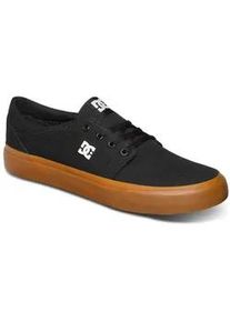 Sneaker DC Shoes "Trase Tx", Herren, Gr. 6,5(38,5), schwarz, gum, Obermaterial aus Wildleder f&uuml;r Haltbarkeit und Textil f&uuml;r Atmungsaktivit&auml;t Mesh-Futter HD-Logodruck Vulkanisiert f&uuml;r ein hervorragendes Boardgef&uuml;hl und eine federnde Sohle Abriebfeste, griffige Gummiau&szlig;ensohle Die unverkennbare vertiefte Pill-Pattern-Lauffl&auml;che von DC, Schuhe Sneaker