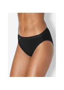 Sloggi Jazz-Pants Slips, Damen, Gr. 42, 3 Stk., schwarz, 95% Baumwolle, 5% Elasthan, Unterhosen