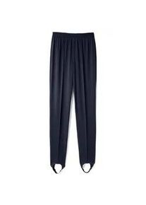 B&uuml;gelfaltenhose Classic Basics, Damen, Gr. 24, Kurzgr&ouml;&szlig;en, blau (marine), 100% Polyester, unifarben, lang, Hosen