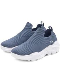 Sneaker Lascana, Damen, Gr. 38, blau, Obermaterial: 100% Textilmaterial. Decksohle: 100% Textilmaterial. Futter: 100% Textilmaterial. Laufsohle: 100% Synthetik, unifarben, Basic, Schuhe Sneaker, Halbschuh, Slipper, Freizeitschuh zum Reinschl&uuml;pfen VEGAN