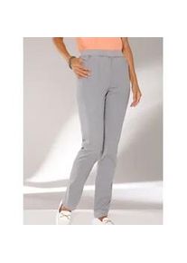 Stretch-Jeans Classic Basics, Damen, Gr. 44, Normalgr&ouml;&szlig;en, grau (grau, denim), 84% Baumwolle, 15% Polyester, 1% Elasthan, unifarben, lang, Jeans