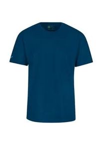 T-Shirt TRIGEMA "TRIGEMA T Shirt aus Biobaumwolle", Damen, Gr. S, blau (saphir, c2c), Single Jersey, 100% Baumwolle (Bio-Baumwolle kbA), Basic, lang, Rundhals, Shirts T-Shirt