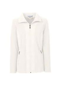 Fleecejacke Casual Looks, Damen, Gr. 54, beige (ecru), 100% Polyester, unifarben, figurumspielend, Jacken Fleecejacke