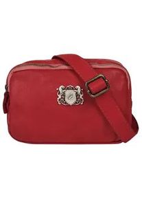 Umh&auml;ngetasche Samantha Look, Damen, Gr. B/H/T: 22cm x 14cm x 3cm onesize, rot, Leder, leicht gl&auml;nzend, unifarben, Taschen Umh&auml;ngetasche, echt Leder, Made in Italy