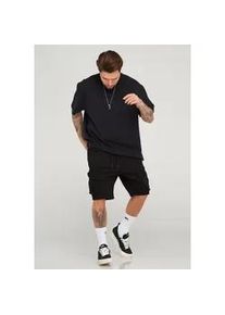 Shorts behype "STANLAY", Herren, Gr. S, EURO-Gr&ouml;&szlig;en, schwarz, 74% Polyester, 24% Viskose, 2% Elasthan, Hosen Shorts, mit modischen Cargotaschen