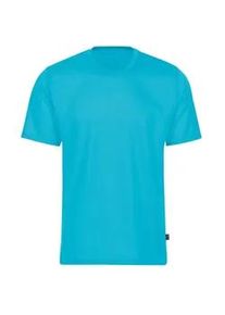 T-Shirt TRIGEMA "TRIGEMA T-Shirt aus 100% Baumwolle", Damen, Gr. XXL, blau (azur), 100% Baumwolle, Basic, Shirts T-Shirt