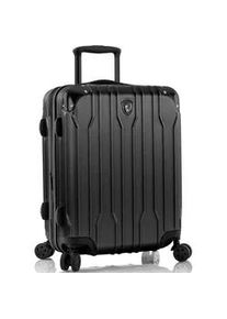 Hartschalen-Trolley Heys "Xtrak, in verschiedenen Farben und Gr&ouml;&szlig;en", Damen, Gr. B/H/T: 39cm x 53cm x 23cm 42 l, schwarz, Polycarbonat-Verbundwerkstoff, festlich, Koffer, Heys x Joachim Llambi Handgep&auml;ck-Koffer TSA Schloss Volumenerweiterung