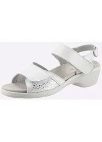 Sandalette Classic Basics, Damen, Gr. 39, wei&szlig;, Glattleder, Schuhe Sandalette