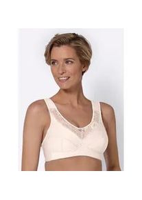 Entlastungs-BH SuSa, Damen, Gr. 100, Cup C, beige (puder), 55% Polyamid, 39% Baumwolle, 6% Elasthan, BHs BH Entlastungs-BH B&uuml;gelloser-BH