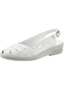 Sandalette Kiarflex, Damen, Gr. 38, wei&szlig;, Glattleder, Schuhe Slingpumps