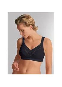 Entlastungs-BH Swegmark of Sweden, Damen, Gr. 75, Cup D, schwarz, 90% Baumwolle, 5% Elasthan, 5% Polyamid, BHs BH Entlastungs-BH B&uuml;gelloser-BH