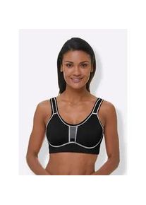 Sport-BH Viania, Damen, Gr. 95, Cup D, schwarz, 47% Polyamid, 41% Polyester, 12% Elasthan, BHs Sport-BH Sportbekleidung