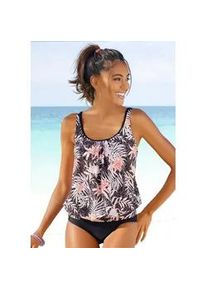 Oversize-Tankini Buffalo, Damen, Gr. 48, N-Gr, bunt (braun, apricot), Recycling-Polyamid, bedruckt, floral, gepunktet, Bikini-Sets, im Mustermix