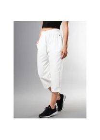 Jerseyhose TRIGEMA "TRIGEMA 3/4 Freizeithose aus Baumwolle", Damen, Gr. XXL, US-Gr&ouml;&szlig;en, wei&szlig;, Web, 100% Baumwolle, Basic, Hosen Jerseyhose