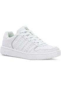 Sneaker K-Swiss "Court Palisades", Herren, Gr. 45, wei&szlig; (wei&szlig;, wei&szlig;), Leder, Schuhe Sneaker
