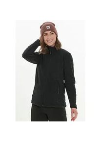 Fleecejacke WHISTLER "Cocoon", Damen, Gr. 46, schwarz, 100% Polyester, unifarben, normal, hoch geschlossener Ausschnitt, Jacken Fleecejacke, mit praktischem Tunnelzug