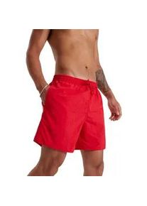 Badeshorts Speedo "Mens Essential 16" Watershort", Herren, Gr. S, N-Gr, rot, Obermaterial: 100% Polyamid. Futter: 100% Polyester, Badehosen Badeshorts, mit seitlichem Taschenentw&auml;sserungssystem
