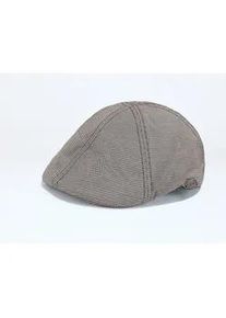 Schieberm&uuml;tze Chillouts "Kyoto Hat", Herren, grau, Materialmix, meliert, M&uuml;tzen, mit modernem Karomuster & Gummizug