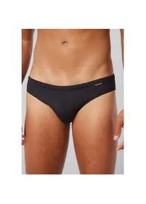 Badeslip Bruno Banani "Mini Wave Line 2.0 Swim", Herren, Gr. M (5), N-Gr, schwarz, Elasthan, Polyamid, unifarben, Badehosen, mit seitlicher Logopr&auml;gung