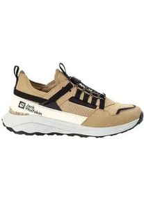 Sneaker Jack Wolfskin "DROMOVENTURE ATHLETIC LOW M", Herren, Gr. UK10-EU445, Normalschaft, beige (sand, storm), Obermaterial: Synthetik. Obermaterial 2: Textilmaterial. Futter: Polyester, Schuhe Sneaker