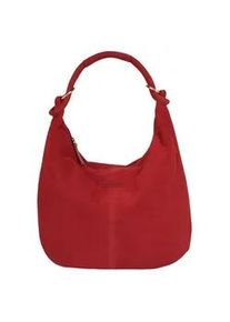 Shopper Bruno Banani, Damen, Gr. B/H/T: 43cm x 33cm x 4cm onesize, rot, Leder, unifarben, Taschen Shopper, echt Leder