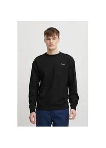 Longpullover Blend "BHSweatshirt", Herren, Gr. XL, schwarz, Sweatware, 100% Baumwolle, regular fit normal, Rundhals, eingesetzt, Pullover Longpullover, Klassisches Sweatshirt mit Rundhalsausschnitt