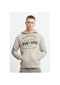 Kapuzenpullover Blend "BHSweatshirt", Herren, Gr. L, pumice stone, Sweatware, 60% Baumwolle, 40% Polyester, bedruckt, regular fit normal, ohne Ausschnitt, eingesetzt, Pullover Kapuzenpullover, Stilvolle Kapuzensweatjacke