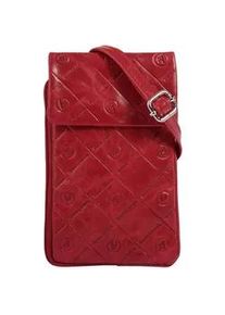 Umh&auml;ngetasche Bruno Banani, Damen, Gr. B/H/T: 13cm x 20cm x 3cm onesize, rot, Leder, leicht gl&auml;nzend, unifarben, Taschen Umh&auml;ngetasche, echt Leder