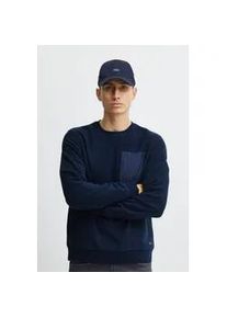 Longpullover Blend "BHSweatshirt", Herren, Gr. S, marineblaus, Sweatware, 100% Polyester, regular fit normal, Rundhals, Pullover Longpullover, Klassisches Sweatshirt mit Rundhalsausschnitt