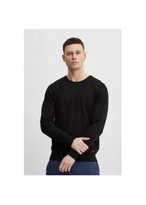 Strickpullover Blend "BHNolen", Herren, Gr. XXL, schwarz, Feinstrick, 100% Baumwolle, unifarben, regular fit normal, Rundhals, eng, Pullover Strickpullover, Stilvoller Feinstrick-Pullover mit Rundhalsausschnitt