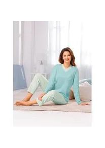 w&auml;schepur Schlafanzug W&Auml;SCHEPUR, Damen, Gr. 40/42, gr&uuml;n (mint), 100% Baumwolle, Homewear-Sets Schlafanzug