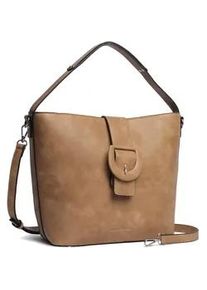 Schultertasche "Raffi", Damen, Gr. B/H/T: 35cm x 27cm x 13cm onesize, braun, Lederimitat, Collezione Alessandro, Taschen Schultertasche, aus griffechtem Lederimitat