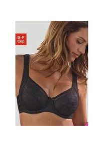 Entlastungs-BH Nuance, Damen, Gr. 85, Cup D, schwarz, Spitze, Obermaterial: 85% Polyamid, 15% Elasthan, BHs Entlastungs-BH, mit B&uuml;gel und breiten Tr&auml;gern f&uuml;r einen optimalen Komfort
