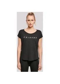 T-Shirt F4NT4STIC "'FRIENDS TV Serie Text Logo'", Damen, Gr. XXL, schwarz, Obermaterial: 100% Baumwolle, regular fit, Rundhals, ohne B&uuml;ndchen, Shirts T-Shirt, Print