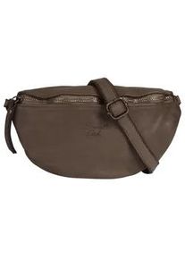 Umh&auml;ngetasche Samantha Look, Damen, Gr. B/H/T: 23cm x 12cm x 6cm onesize, grau (taupe), Leder, vintage, Taschen Umh&auml;ngetasche, echt Leder, Made in Italy