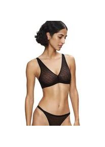 B&uuml;gelloser BH Triumph "Signature Sheer P EX", Damen, Gr. 90, Cup A, schwarz, T&uuml;ll, Obermaterial: 49% Polyester, 26% Elasthan, 25% Polyamid, bestickt, unifarben, BHs, Monogramm-T&uuml;ll und zarte Spitzendetails am R&uuml;cken