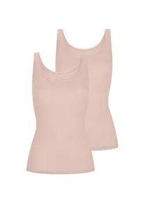 Unterhemd Mey "Superfine Organic", Damen, Gr. 44, N-Gr, beige (baily), Single Jersey, Obermaterial: 92% Baumwolle, 8% Elasthan, unifarben, k&ouml;rpernah, Rundhals, Unterhemden Unterhemd, breite Tr&auml;ger, tiefer Rundhalsausschnitt, Single Jersey, elastisch