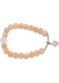 Charm-Armband Firetti "Schmuck Geschenk Silber 925 Armkette Charmarmband Sternzeichen" Gr. 18, gelb (silberfarben, gelb, transparent, gelb, transparent), Armb&auml;nder, Damen, 18, L&ouml;we, Silber 925 (Sterlingsilber) Silikon, Silber 925 (Sterlingsilber), Silikon, Charm-Armband, Made in Germany - mit Edelsteinen