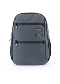 Cityrucksack National Geographic "Mutation", Herren, Gr. B/H/T: 17cm, grau, Kunstfaser, Rucks&auml;cke Cityrucksack, aus recyceltem Polyester