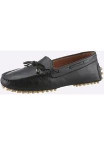 Slipper Andrea Conti, Damen, Gr. 36, schwarz, Glattleder, Leder, Schuhe Slipper