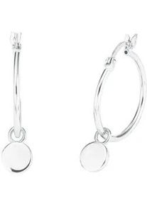 Paar Creolen Amor "2026237, 2026262" Gr. 18, silber (silberfarben), Ohrringe, Damen, 18, Silber 925 (Sterlingsilber), Einh&auml;nger abnehmbar