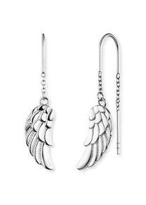 Paar Ohrhaken Engelsrufer "Schmuck Geschenk Engelsfl&uuml;gel", silber (silberfarben), Ohrringe, Damen, Silber 925 (Sterlingsilber), Designed in Germany, handmade in Thailand