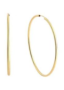 Paar Creolen Firetti "Schmuck Geschenk Silber 925 Basic 2 mm breit" Gr. 40, gold (gelbgoldfarben), Ohrringe, Damen, 40, Silber 925 (Sterlingsilber)