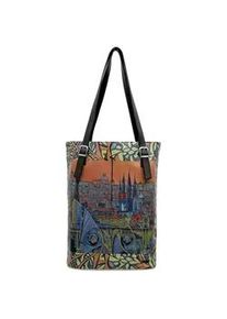 Umh&auml;ngetasche DOGO "Tall Bag Damen Schultertasche City Of Spires Damen", Damen, Gr. B/H/T: 40cm x 34cm x 10cm onesize, bunt (mehrfarbig), Taschen Umh&auml;ngetasche, Handgefertigt
