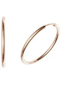 Paar Creolen Firetti "Schmuck Geschenk Silber 925 2,0 mm breit" Gr. 30, rosa (ros&eacute;goldfarben), Ohrringe, Damen, 30, Silber 925 (Sterlingsilber), Made in Germany