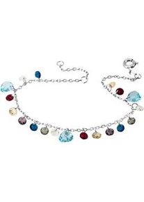 Armband Firetti "Schmuck Geschenk Silber 925 Armschmuck Armkette Herz", bunt (silberfarben, hellblau, bunt, t&uuml;rkis, kristallwei&szlig;, hellblau, rot, creme, violett, braun), Armb&auml;nder, Damen, 18cm, Silber 925 (Sterlingsilber), Armband, mit Zirkonia (synth.)